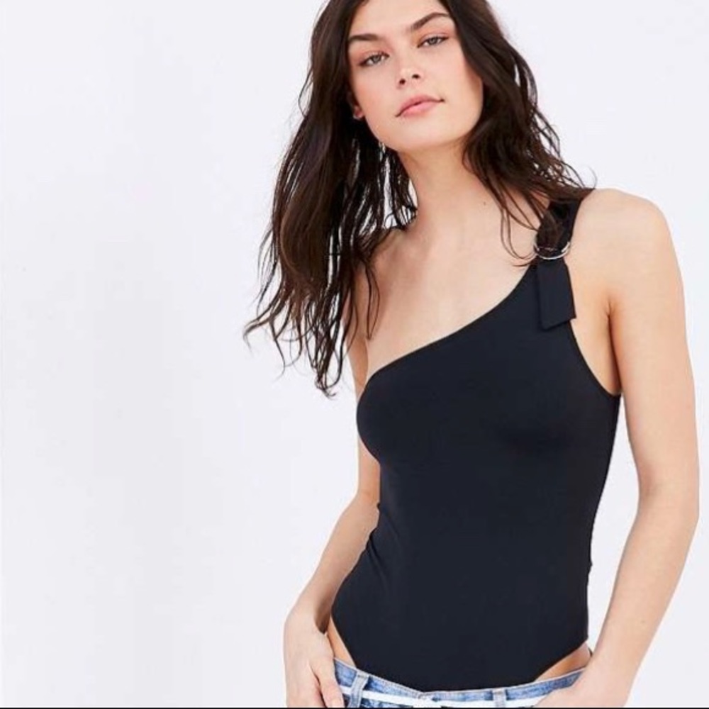 UO Out From Under One Shoulder D-Ring Bodysuit